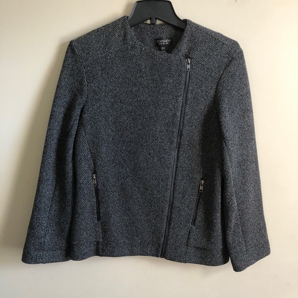 Topshop tweed biker-style jacket - Picture 3 of 6